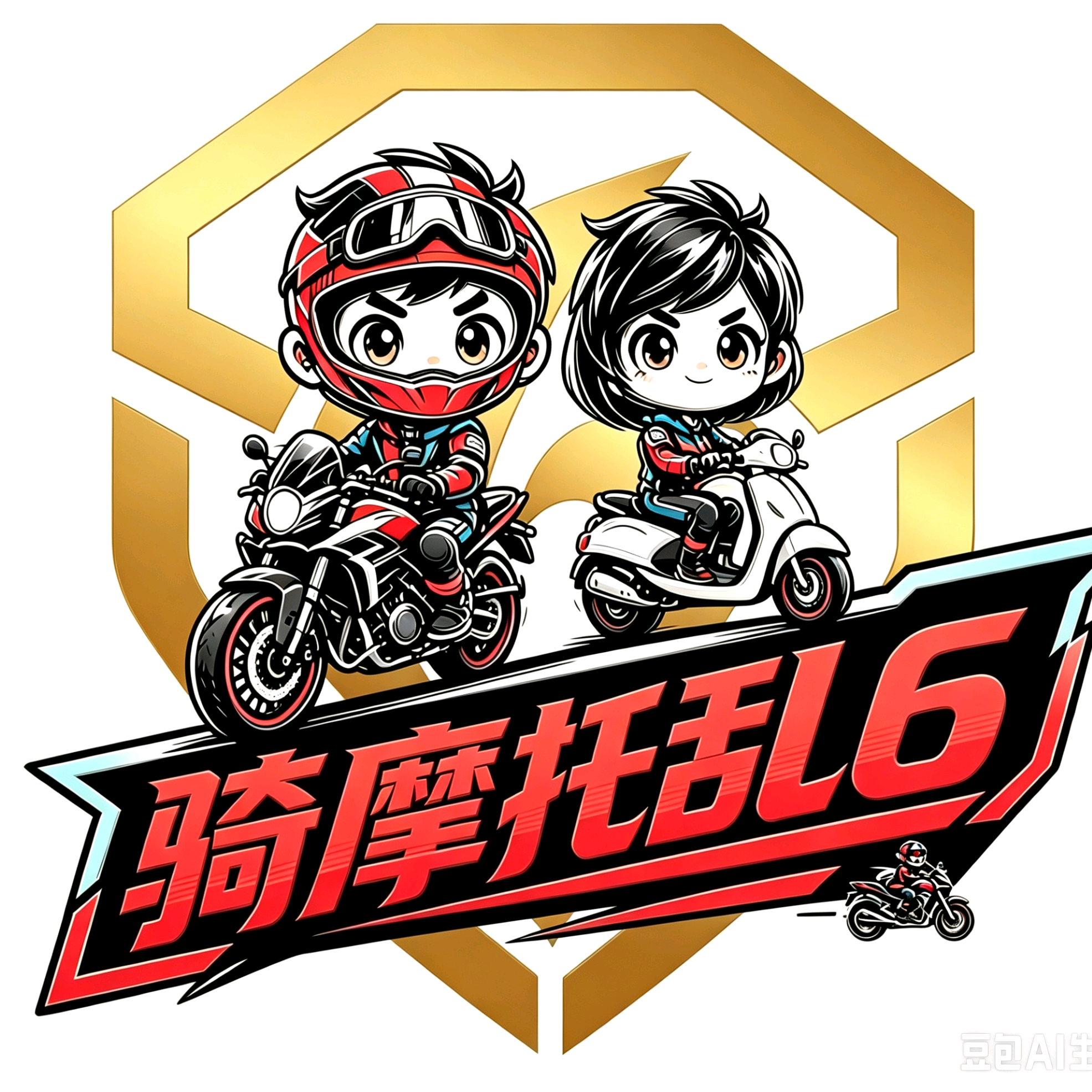 骑摩托乱溜 群聊头像