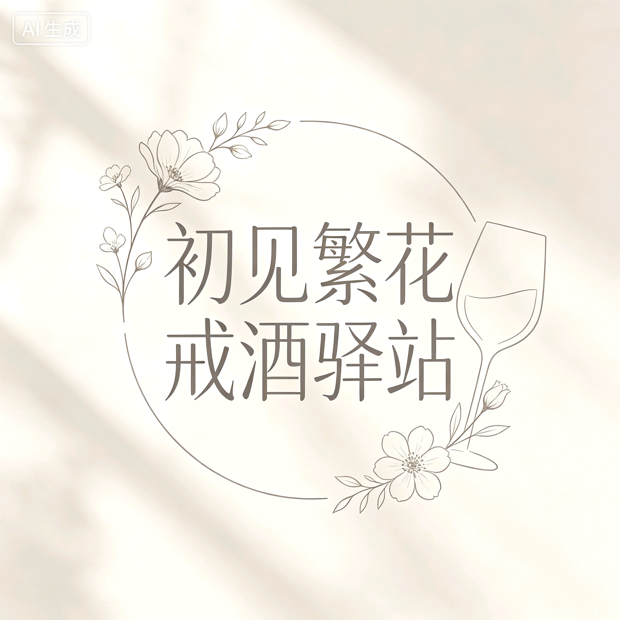 初见繁花戒酒驿站 群聊头像