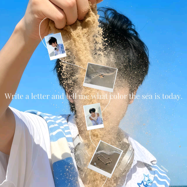 张桂源海边图 群聊头像