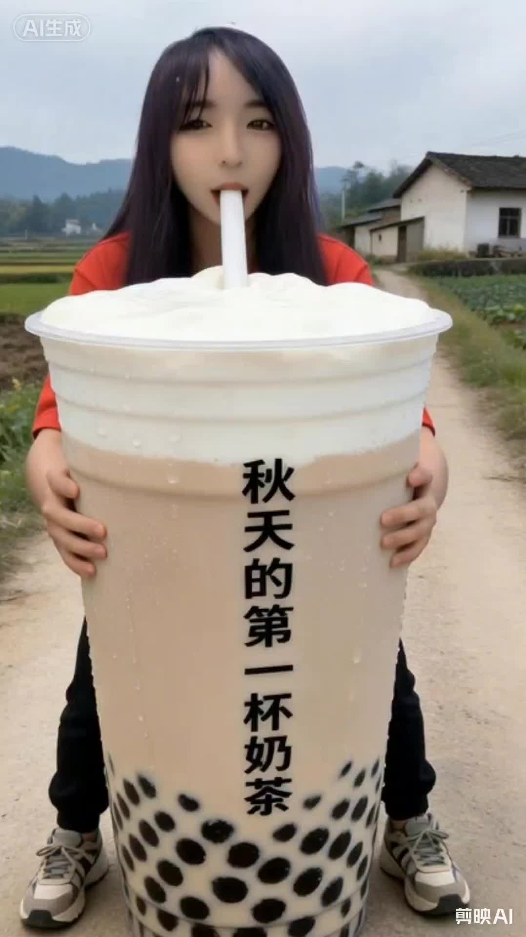 秋天的第一杯奶茶我先喝了